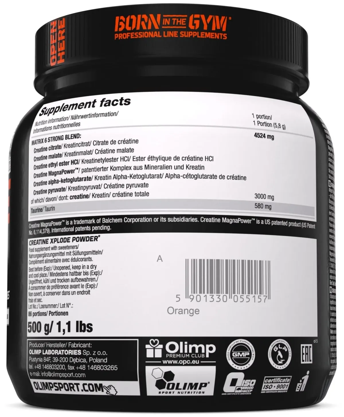 Olimp Sport Nutrition Creatine Xplode Powder 500 gr 3