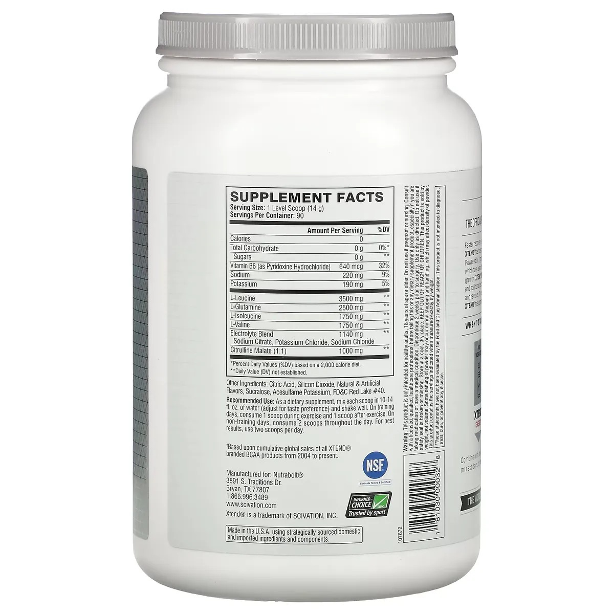 Scivation Xtend Original BCAA 90 serv 1.22 kg 3