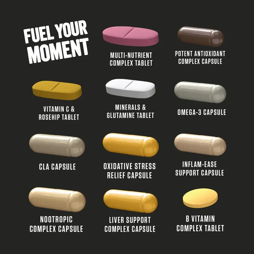 Applied Nutrition Black stack Vitamin va Minerallar To'plami 3