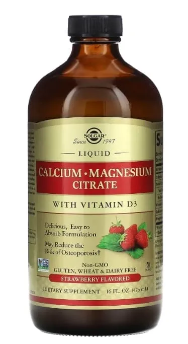 Solgar Calcium-Magnesium with Vitamin D3 Qulupnay mazali suyuqlik 2