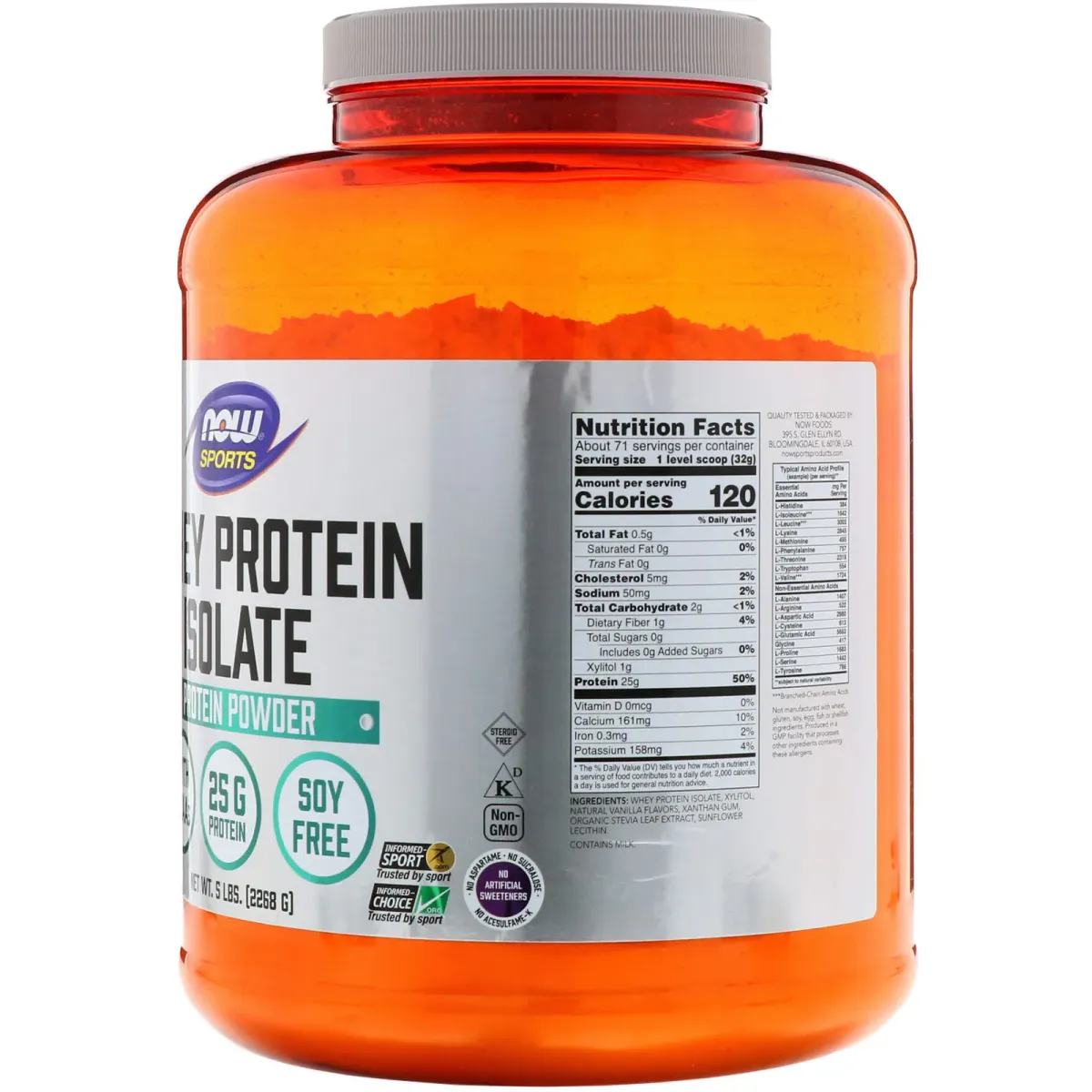 Now Sport Whey Protein Isolate 2.2 kg 2