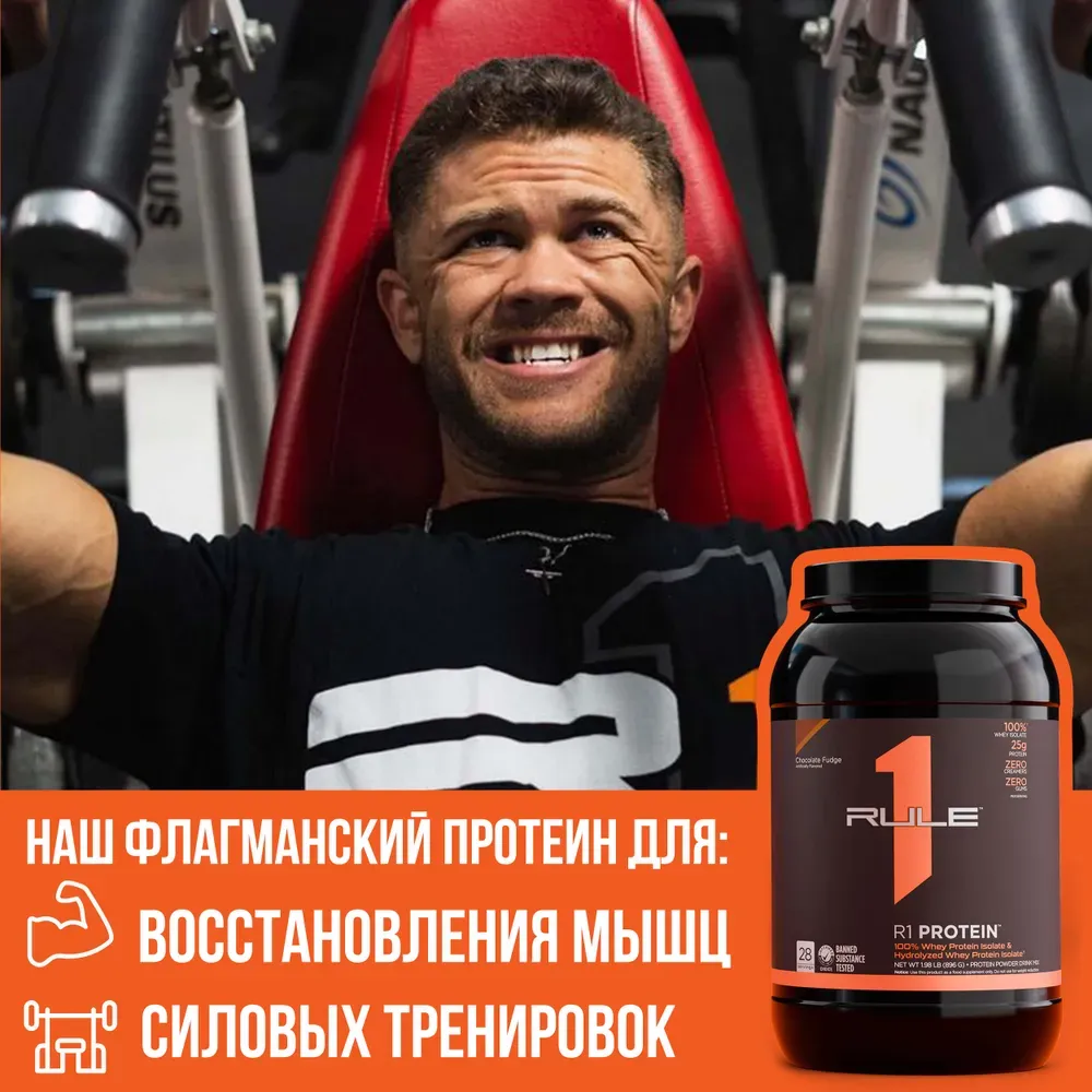 Rule1 Whey Isolate&Hydrolyzed Protein 2.24 kg 4