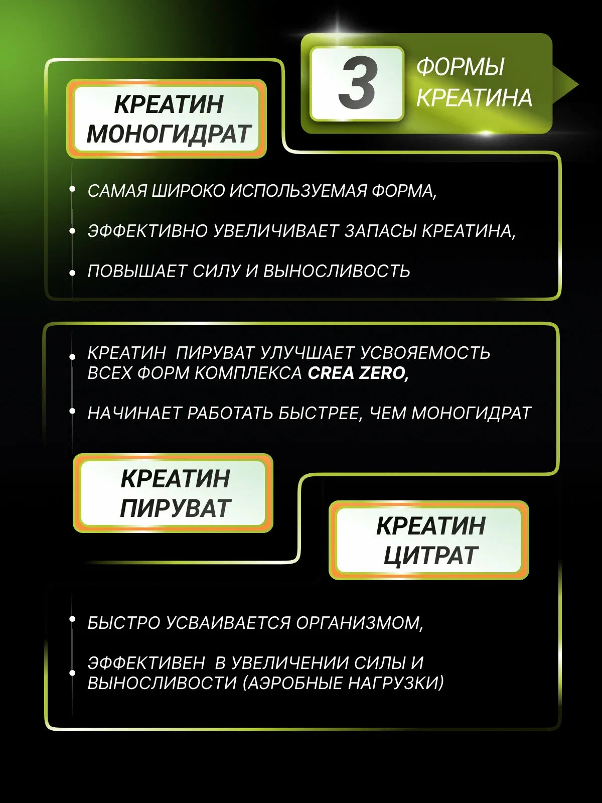 BiotechUSA Crea-Zero Со вкусом Апелсина 320 гр 3