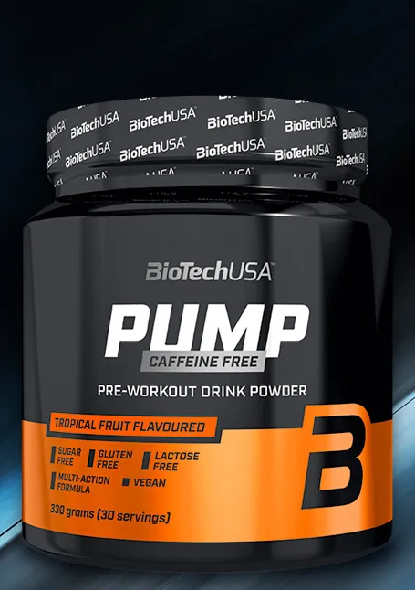 BiotechUSA PUMP Предтренировочный комплекс без кофеина 330гр 2