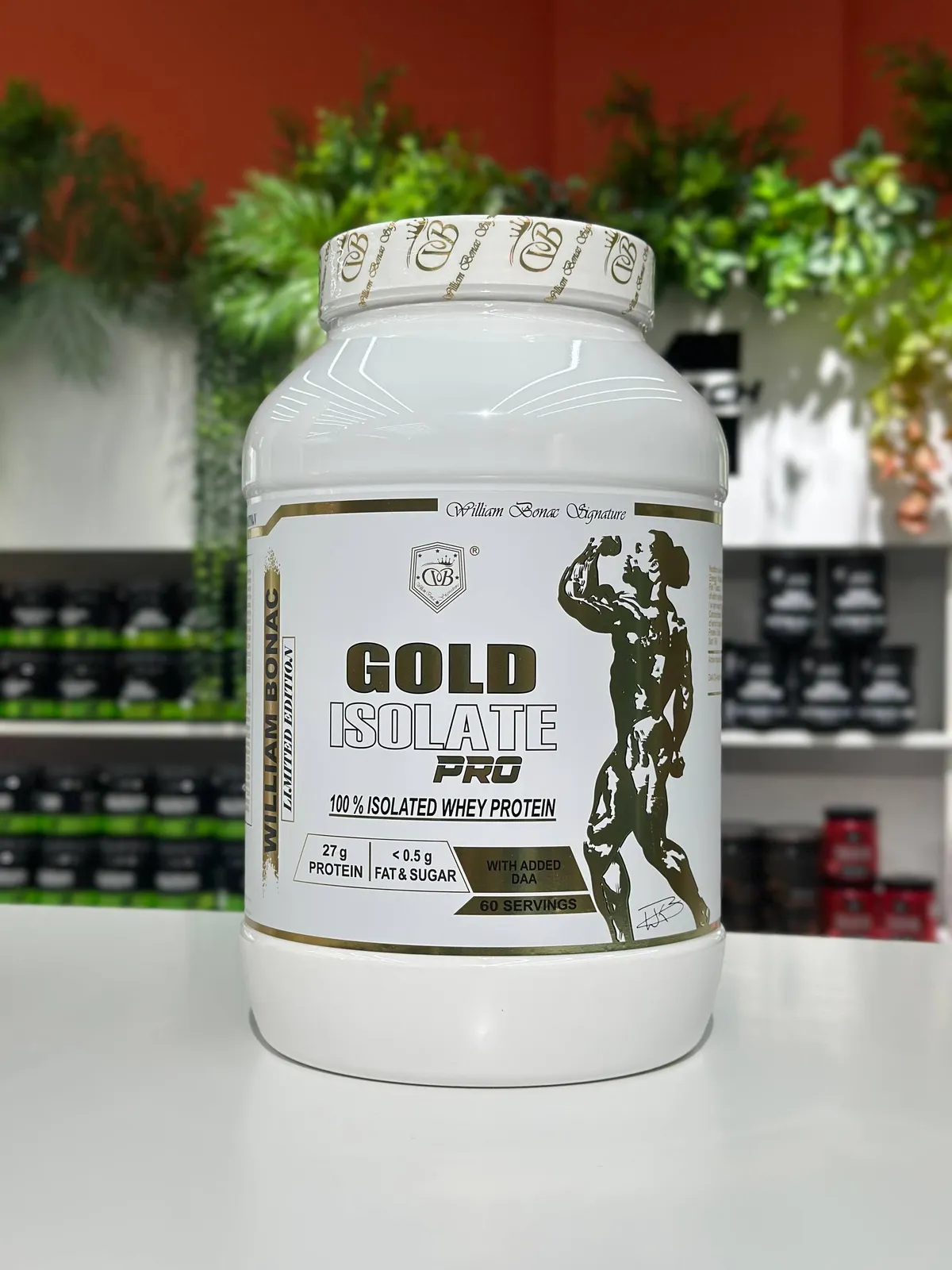 William Bonac Gold Isolate Pro 100% Isolate Whey 1.8 kg
