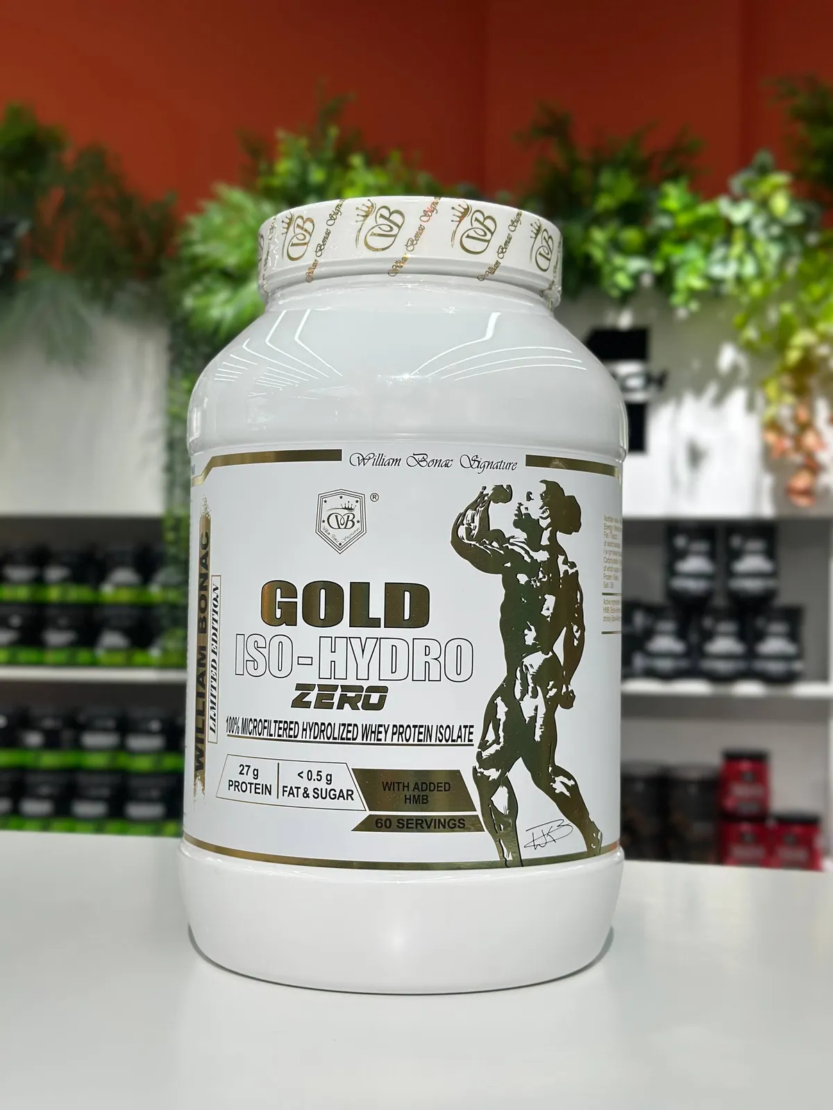 William Bonac Gold Iso-Hydro Zero 100% Mikrofiltrlangan Hyrdolyzed Protein 1.8 kg