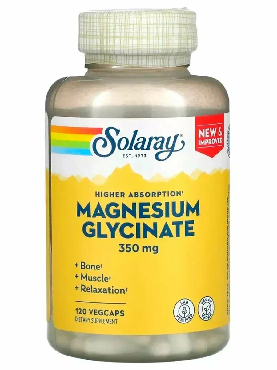 Solaray Magnesium Glycinate 350 mg 120 vegCaps 4