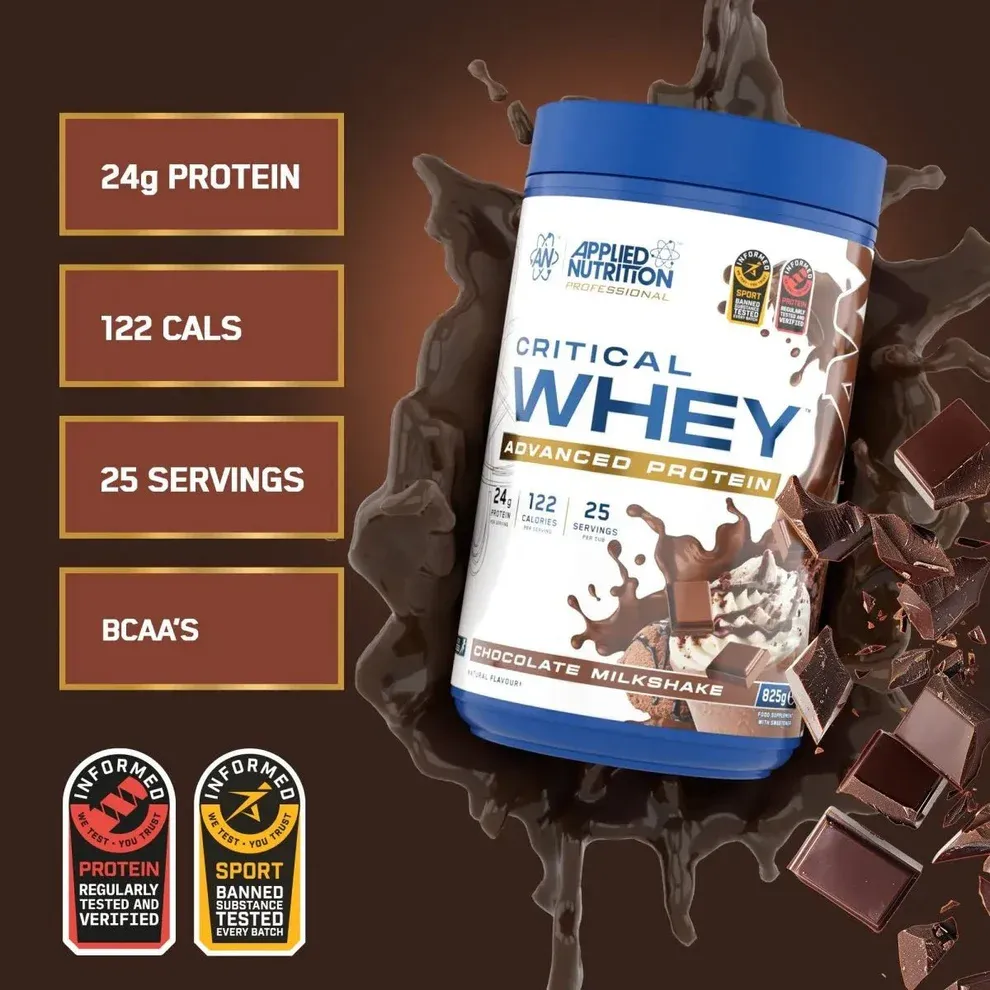 Applied Nutrition Critical Advanced Whey Protein 825 gr Смесь сывороточного протеина  для роста мышц 4