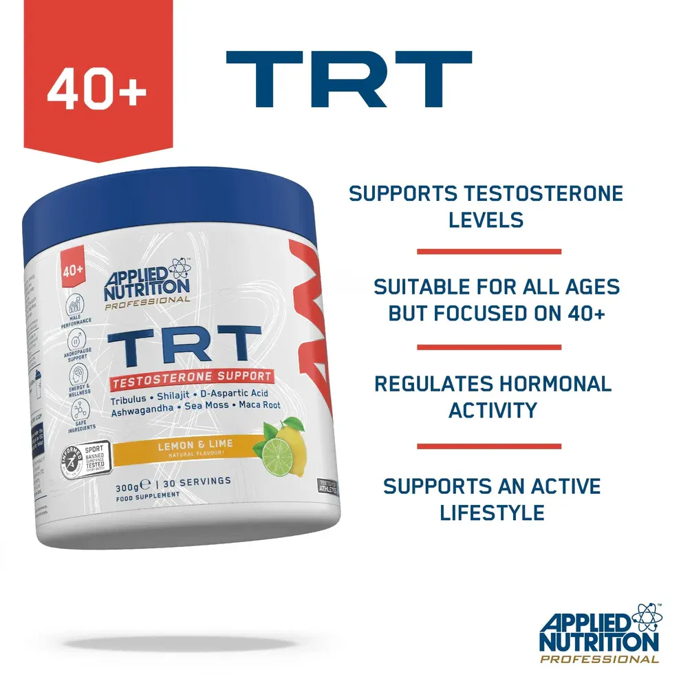 Applied Nutrition TRT Testosteron Darjasini Qo'llab quvvatlash uchun limon laym tamli 30 servings 4