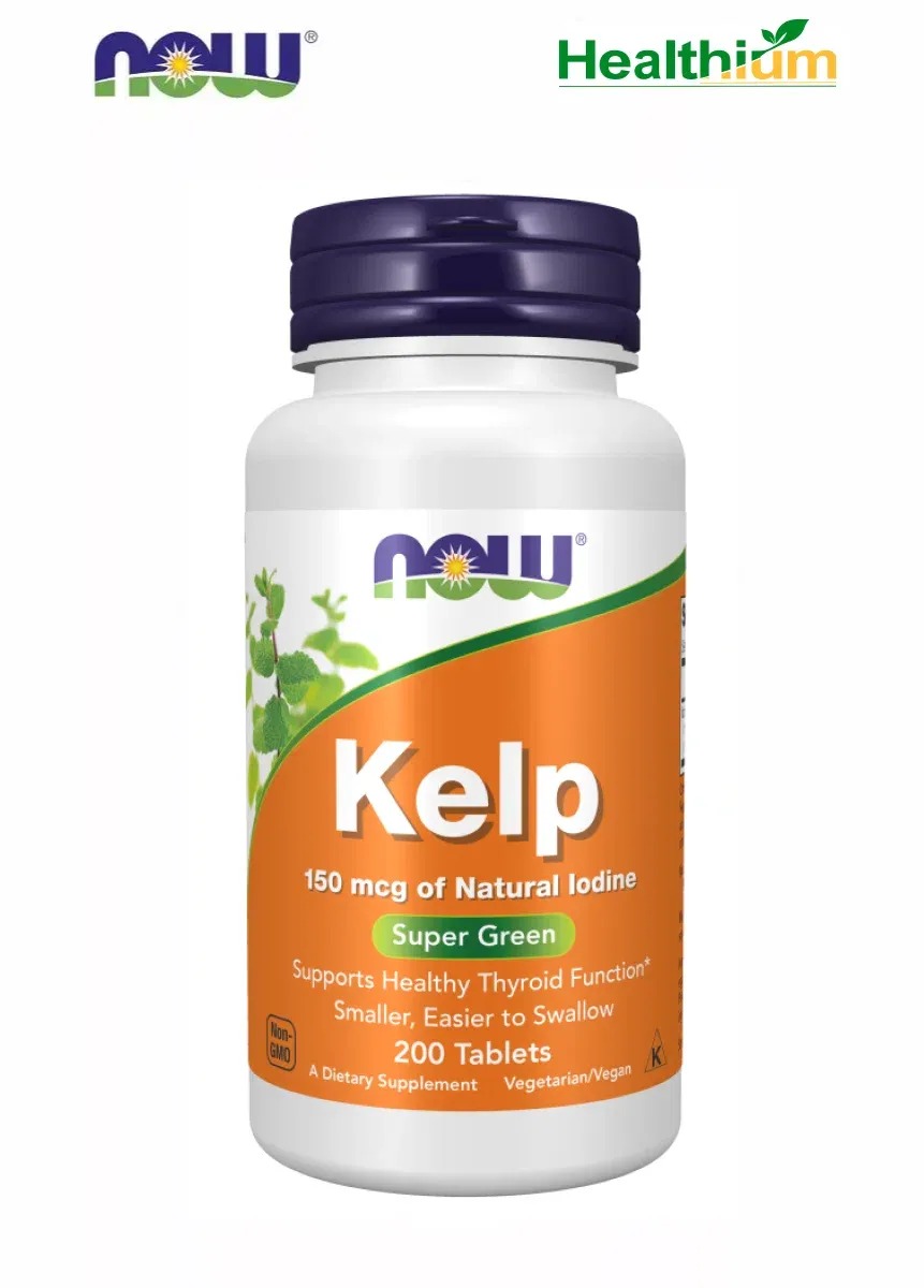 Йод органический из водорослей келп NOW Kelp 150 mcg 200 капсул 1
