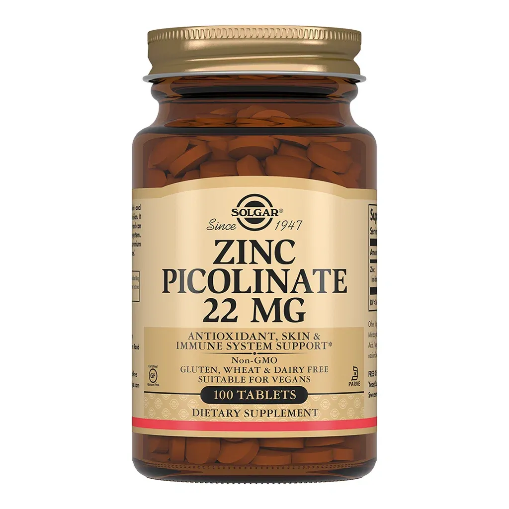 Solgar Zinc Picolinate 22 mg 100 tablets  1