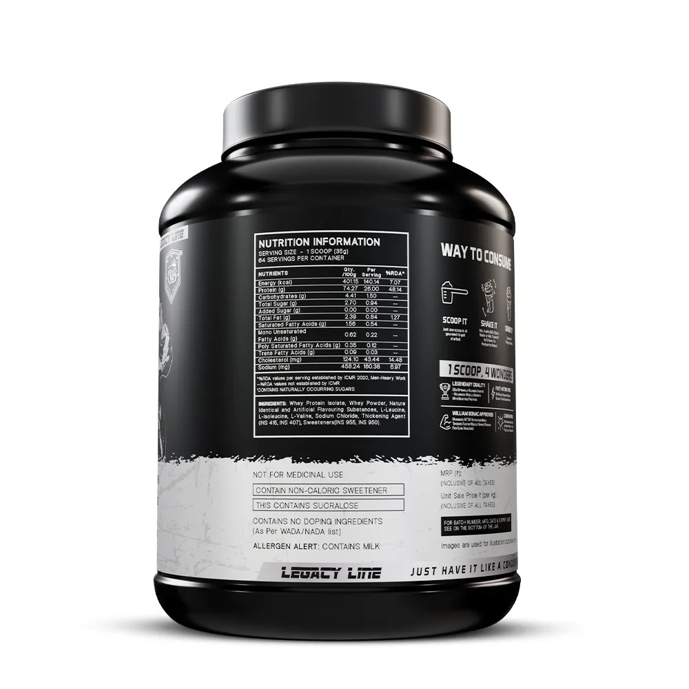Protein Isolate William Bonac Whey Iso Regime 2.27 kg  2