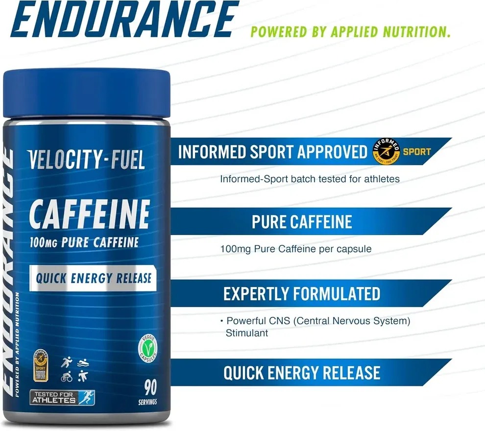 Applied Nutrition Caffeine 100 mg Pure Caffeine 90 capsules 2